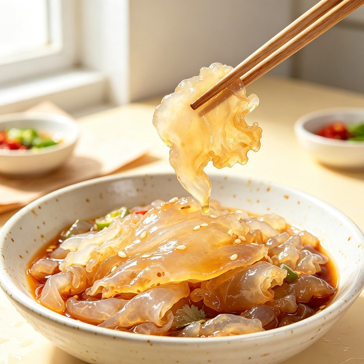 Chilled Jellyfish Salad: Crunchy Sesame Delight